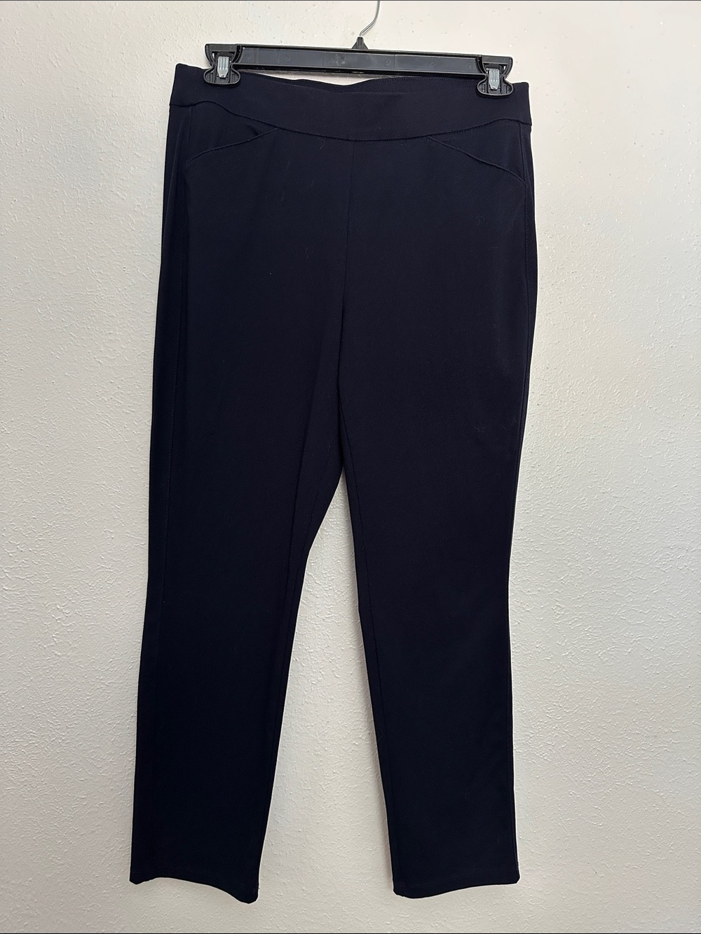 Chico’s Travelers Pull On Straight Ankle Length Pants